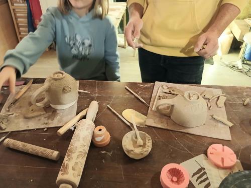 photo atelier Lac modelage