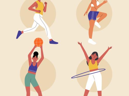 Le sport autour d'Elles—Libre_de_droit Le sport autour d'Elles