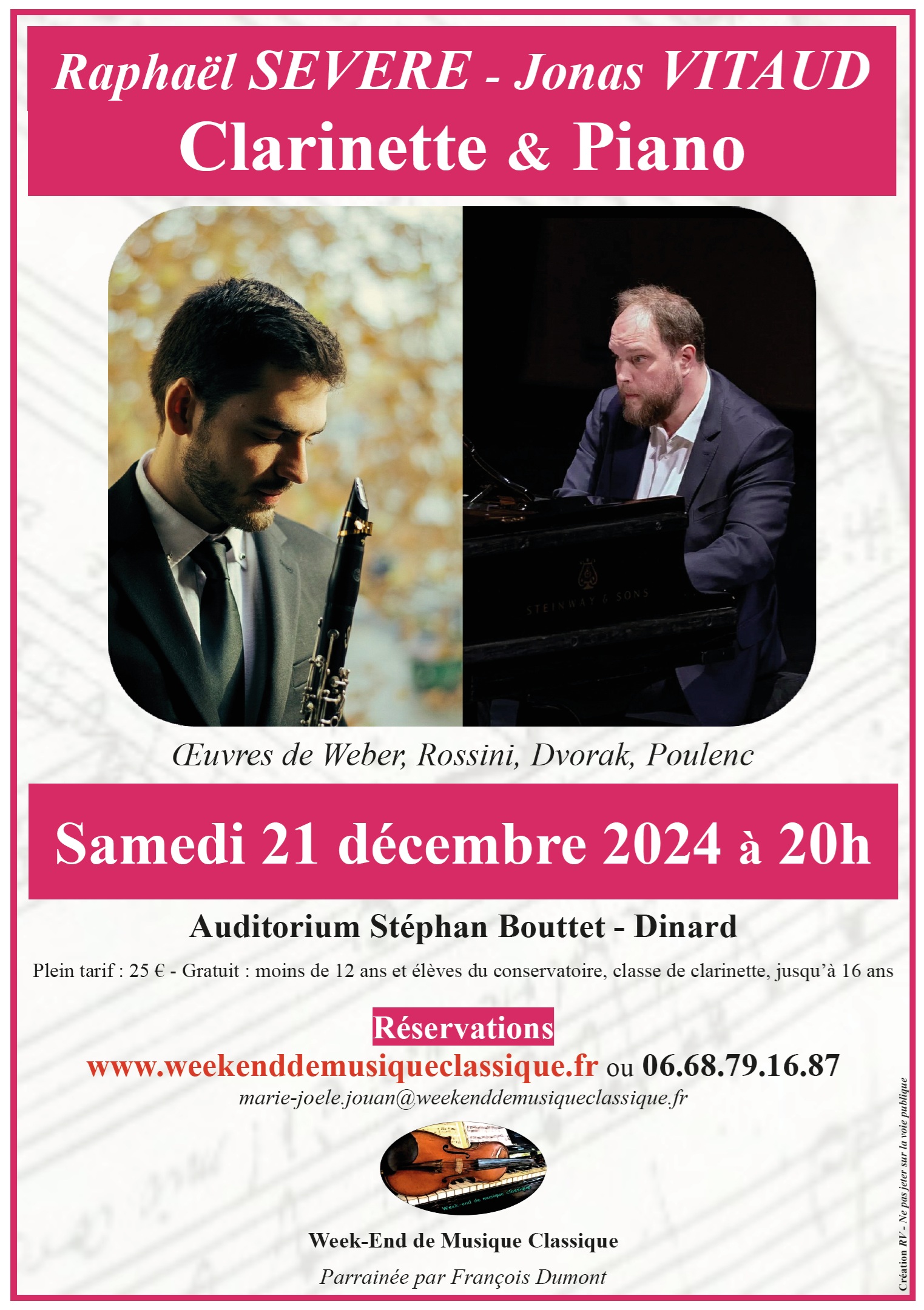 Concert Noël - Raphaël SEVERE & Jonas VITAUD