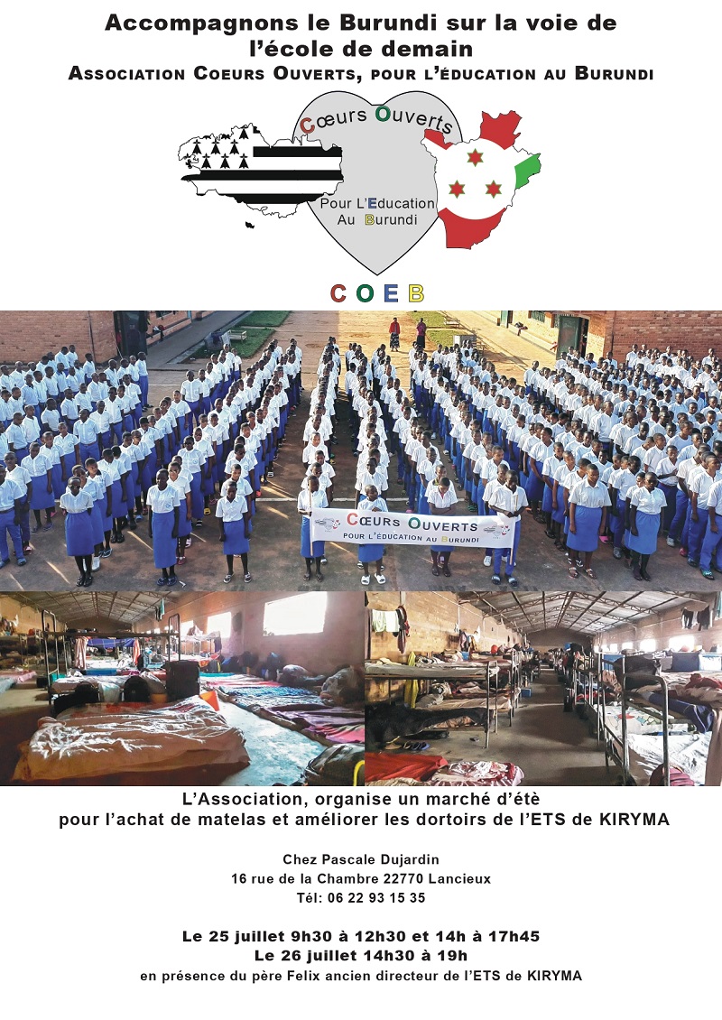 © Cœurs Ouverts pour l’Éducation au Burundi 