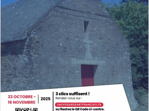 Affiche Chapelle de Villeberte - Fondation la Sauvegarde de l'Art Français