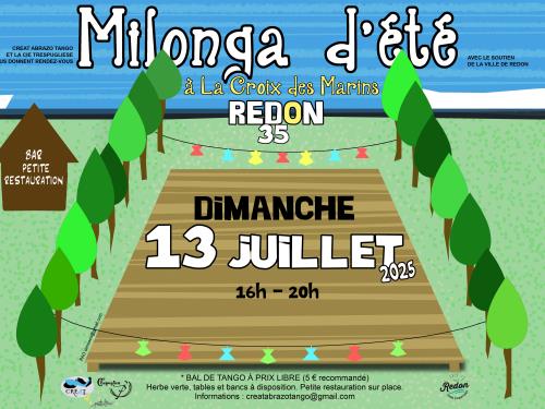 Affiche Milonga d'été juillet