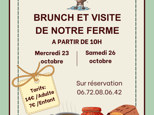 Brunch à la ferme et Visite de notre chèvrerie Le 23 oct 2024