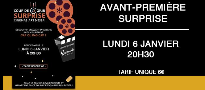 Avant-première surprise - Emeraude Cinémas Dinard