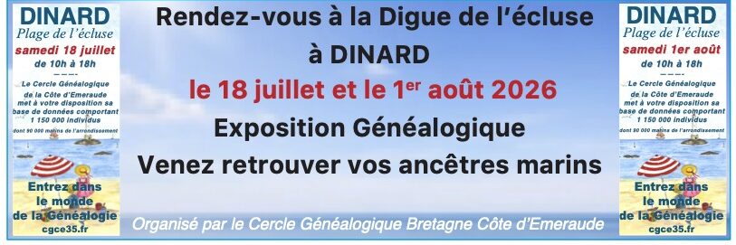 © Cercle Généalogique de la Côte d’Emeraude
