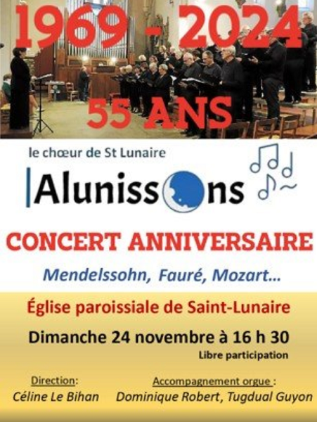 Concert pour choeur et orgue - Chœur Alunissons