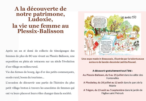 Exposition – A la découverte de notre patrimoine, Ludoxie, La vie d’une femme au Plessix-Balisson