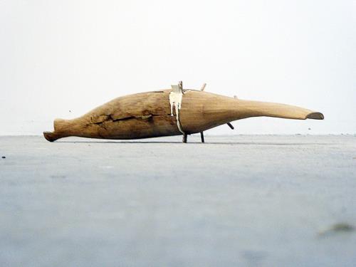 Ce qui demeure; bois taillé, 2026—Konrad Loder Ce qui demeure; bois taillé, 2026