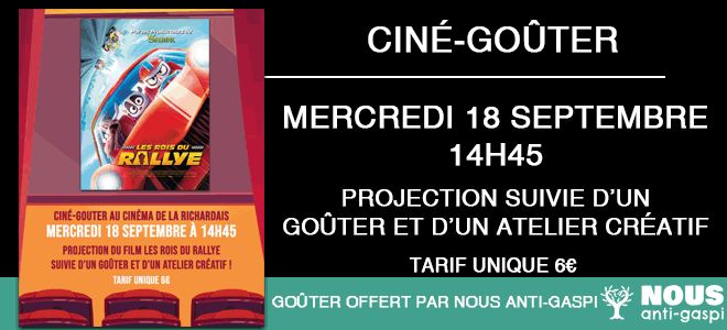 Ciné-goûter : Les rois du rallye