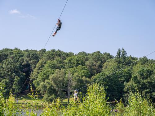 Base de loisirs Moulin Neuf Aventure - Tyrolienne