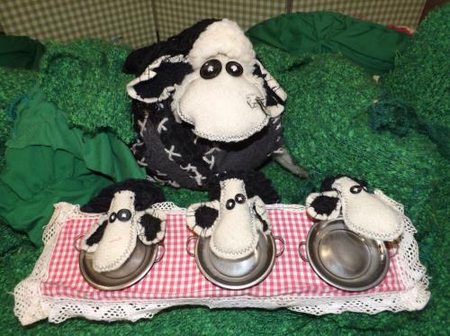 moutons noirs blancs moutons