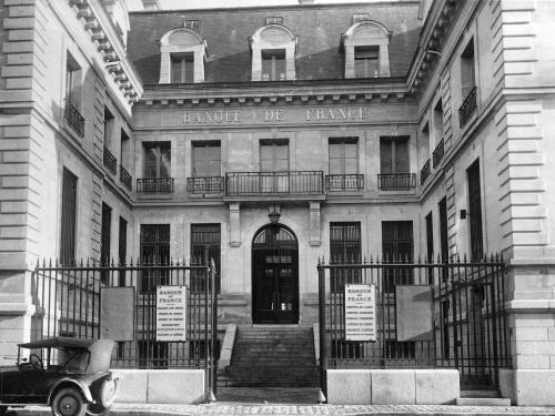 Façade de la Banque de France en 1925