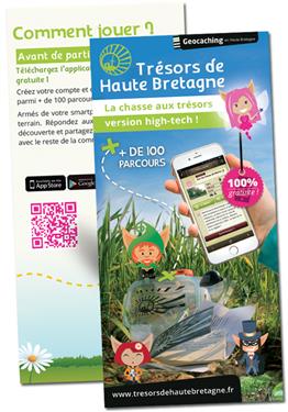 Dépliant Geocaching—© CDT Dépliant Geocaching