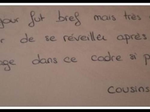 Message Livre d'Or