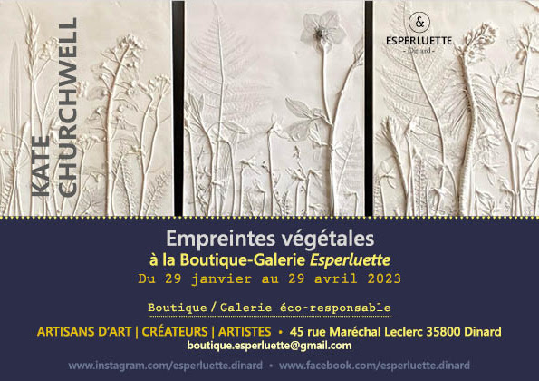 Esperluette Dinard : Exposition Empreintes Végétales - Kate Churchwell